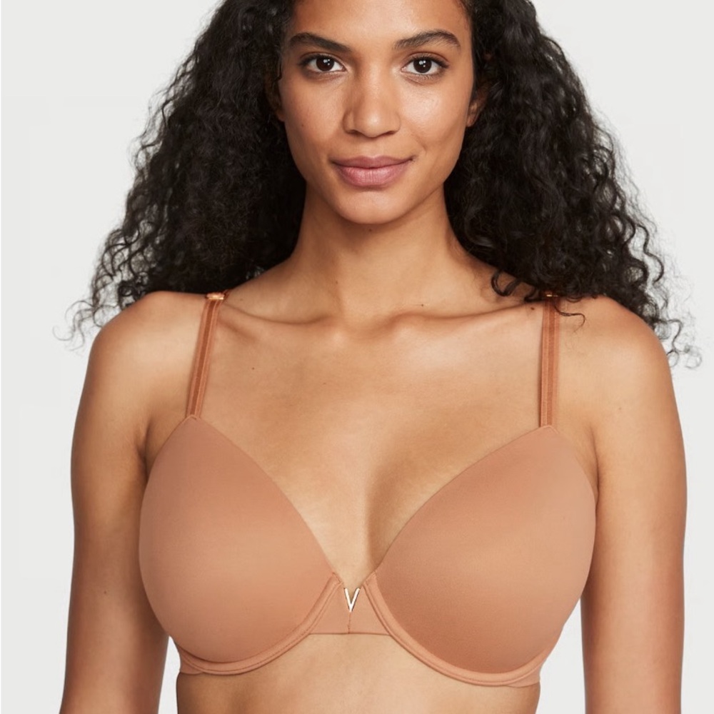 NWT Victoria Secret LOVE CLOUD Lightly Lined Full-Coverage Bra Nude (Tan) 34DDD